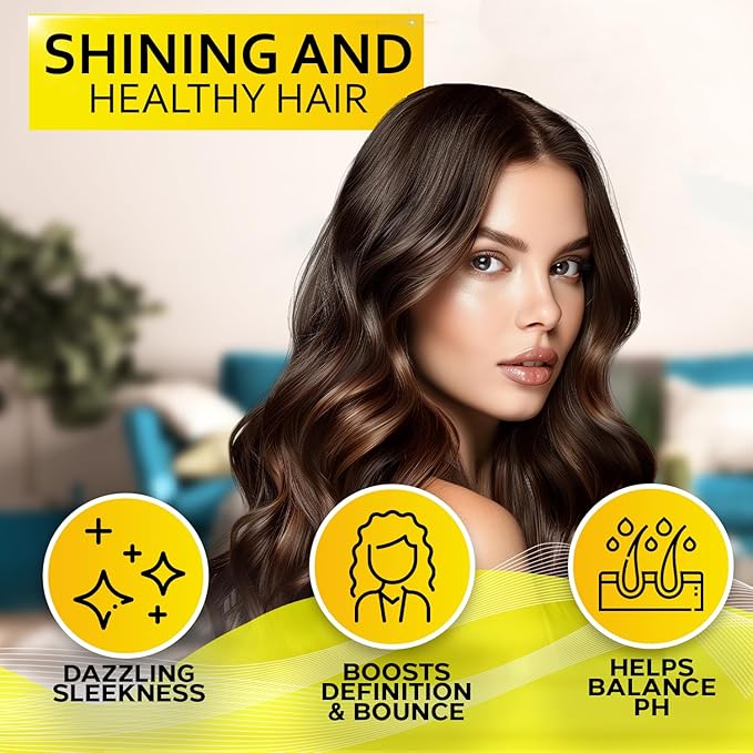 Clarifying Shampoo and Conditioner Set - Sulfate Free Hair Care Products for Women and Men - Build Up Remover for Curly, Straight, Color Treated, Oily and Black Hair - Hydrating Dry Split Ends Formula
