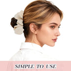 5Pcs Satin Scrunchies for Women, Softer Than Silk Scrunchies, Fashion No Crease Hair Ties for Thin Thick Hair,Soft Hair Bands No Damage for Girls, Ideal Gifts for Women (Set 5)