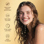 Gowwim Root Touch up Powder, Instantly Gray Hair Cover up Hairline Powder for Women & Men Waterproof and Sweatproof Root Cover Up Long-Lasting for Thinning & Loss Hair (Medium Blonde1, 4g)