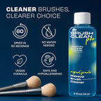 Original Makeup Brush Cleaner - Professional Cleanser for Makeup Brushes - Quick-Drying, Rinse-Free Formula - Removes Stubborn Waterproof Make Up, 2 oz