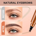 2PC Microblading Eyebrow Pencils for Women, 2026 New 3D Waterproof 4-Tip Magic Eyebrow Pencil With Micro-Fork Tip,Easy to Create a Natural Makeup Look, Suitable For All day use(Gray Brown)