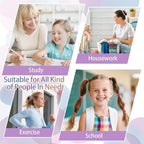 Bessrung 100 PCS Seamless Hair Ties, No Damage Elastics Hair Ties for Women Girls, Strong Hold No Slip Hair Bands, Soft Stretchy Ponytail Holders for Thin Thick Hair (Rainbow Color)