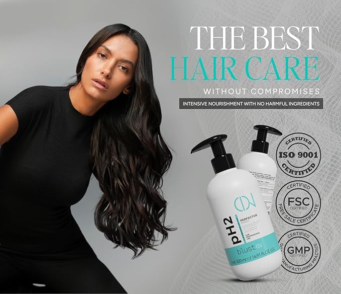 PH2 Perfect Mask – Acidic pH2 Professional Hair Mask for Bleached, Damaged & Color-Treated Hair – Essential Post-Bleach Cuticle-Sealing Treatment for Shine & Smoothness – 500 ml / 16.7 oz