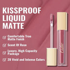 Oulac Matte Liquid Lipstick 2 PCS Set, Long Lasting Lipstick Waterproof Lip Stain, No Transfer, Creamy High Pigmented Formula with Rose Oil, Vegan [M11+M12]