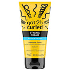 Got2B Curled Styling Cream, 6 Fl Oz, Curl Defining & Moisturizing Hair Cream for Coily & Curly Hair, Provides Frizz Control & Soft Feel for Type 3-4 Curls, Made with Vitamin E, Aloe Vera & Argan Oil