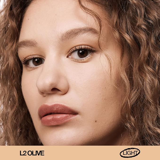 about-face THE PERFORMER Skin-Focused Foundation L2Olive – Medium Coverage, Long-Wear, Breathable & Buildable Base – Clean, Vegan, Hydrating Formula with Blue Agave & Chlorella – 1.08oz