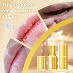 2PCS Transferproof Color Changing Lipstick, Color Changing Lipstick Gold Foil for Women, Moisturizing Glossy Shine Lip Gloss, Deep Nourishment