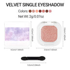 Erinde Champagne Rose Gold Single Eyeshadow Palette, Shimmer Cream Eye Shadow for Women, Blendable Long-Lasting Waterproof Eye Makeup Palette, High Pigment Powder Sombra De Ojos, 03 Rosy Champagne