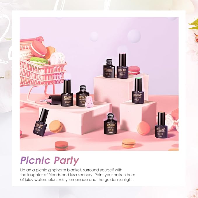 ROSALIND 8PCS Cateye Gel Polish with Magnet Stick - Magnetic Cat Eye Gel Nail Polish Sparkle Diamond Effect Magic Magnetic Glitter Soak Off Led Nail Art DIY Salon Gifts For Women