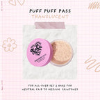 Kimchi Chic Beauty Puff Puff Pass Set and Bake Setting Powder for Makeup, Extra Fluffy Loose Face Powder Poof, Soft Natural Face Makeup for Uneven Skin Tone, 03 Translucent
