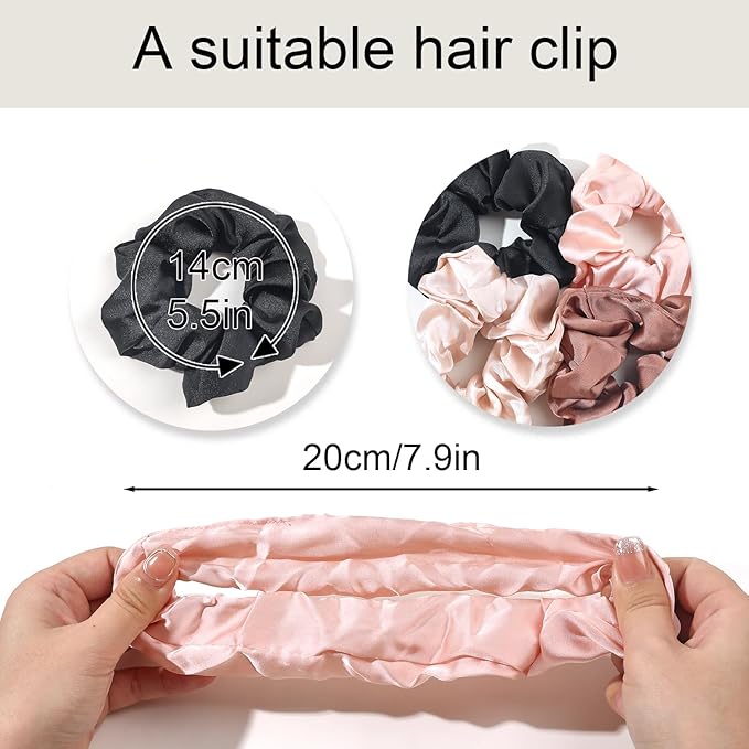 Hair Scrunchies for Women - Hair Ties No Damage Both for Thick Hair or Thin Hair Curl Hair No Crease Scrunchies Ponytail Holder No Hurt Your Hair