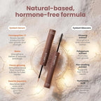 Trybello 2-in-1 Eyelash Growth Serum + Mascara Dual Wand | Natural Lash Growth Booster with Biotin, Peptides & Botanical Extracts | Volumizing, Thickening & Lengthening Formula for Fuller Eyelashes