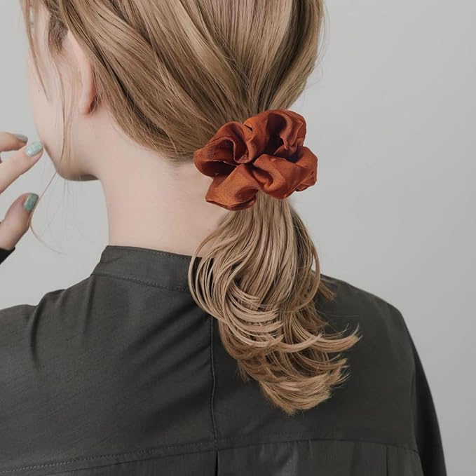 Hair Scrunchies for Women - Hair Ties No Damage Both for Thick Hair or Thin Hair Curl Hair No Crease Scrunchies Ponytail Holder No Hurt Your Hair
