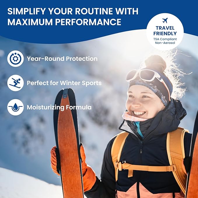 BU SPF 50 Sunscreen Spray for Face and Body, Fragrance Free, Clear Non Aeorsol, Non Greasy and Water Resistant (2-pack)