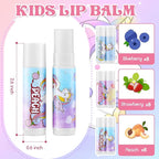 24 Pcs Unicorn Lip Balm Back to School Gift Unicorn Party Favors Lip Balm for Girls Birthday Party Favors Lip Gloss for Kids Gifts for Kids Fruity Favors Unicorn Gift for Cute Girls