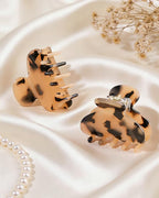 MAORULU 2 Pack Mini Acetate Hair Claw Clips – 1.6 Inch Small Durable Hair Clips for Women & Girls, Strong Hold Tiny Jaw Clips for Bangs & Half Up Hairstyles (Tortoise)