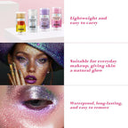 Gold Body Glitter Stick - Face & Hair Glitter Stick for Shimmer & Shine, Long-Lasting Sparkle,Glitter Gel for Hair, Glitter Makeup for Women and Men