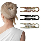 3PCS Prestige Hair Pin for Women, U-shaped Flat Clips, New French Hair Accessories HairPin, Strong Durable, Strong Hold Hair Fork for Women Buns, All Hair Styling Accessories Suitable (Large 4.5in)