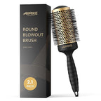 AIMIKE Round Brush for Blow Out, Large Round Hair Brush with Nano Thermal Ceramic Tech, Quick Blow Drying & Styling, Volumizing Blowout Brushes for Women Long Hair, 2.1 in Barrel (Not-electric)