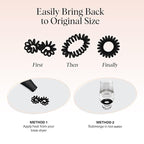 Kitsch Spiral Hair Ties for Women - Creaseless and Dent-free Coil Hair Ties | No Damage, Phone Cord Coils | Made of Flexible and Durable Plastic | Ideal for Daily Use - 8pcs Basics