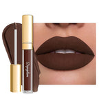 Dark Brown Lipstick Matte for Women Color Stay Long Lasting Lipstick Smudgeproof Liquid Lipsticks Cruelty Free Lip Color, DM15 Chocolate