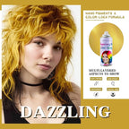 VOLLUCK Temporary Hair Color Spray, Instant Washable Hair Dye for All Hair Types, Vibrant Color for Party, Halloween, Cosplay, and Daily Use (#1 Blonde)