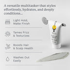 Highland Glacial Cream - Versatile hair styling cream that smooths, de-frizzes, texturizes & boosts curls. Natural, plant-derived, & made for all hair types. (2.5 oz)