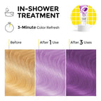 Semi Permanent Hair Color - 6 oz Color Depositing Conditioner with Shea Butter & Almond Oil- Color Conditioner Depositing Hair Mask - Vegan, Paraben, Ammonia & Sulfate Free -Purple