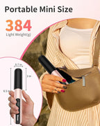 Cordless Flat Iron,Portable Mini Hair Straightener Travel for Bangs,Short Hair, Rechargeable Curling Iron for Touch Ups (Pink)