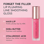 Lawless Women's Forget The Filler Lip Plumper Line Gloss, Juicy Watermelon, Pink, 0.11 Fl Oz (Pack of 1)