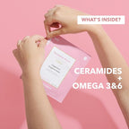 RARE Paris - Exception Rosée - Regenerating Facial Sheet Mask - Hydrating & Brightening - With Ceramides & Omega-3 & 6 - Brightening, Firming & Revitalizing - Multi-Active Serum Formula - 1 Pack