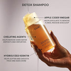 OUAI Scrub It All A-OUAI Holiday Hair Care Kit - Clarifying Shampoo & Exfoliating Body Scrub Duo - Hair Care Set with Detox Shampoo & Travel Size Body Scrub (2 Count)