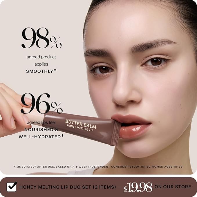 Nature Republic Honey Melting Lip Butter Balm – Moisturizing Tinted Balm with Peptides, for Sheer & Glossy, Smooth & Soft Lips, Stocking Stuffers (Dirty Espresso)