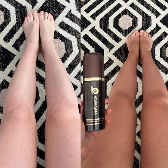 Best Bronze Tinted Self Tanner Mousse – Sunless Tanner Foam for Customizable Self Tan, Light to Dark Fake Tan – Vegan Tanning Mousse for a Bronze Glow – Sunless Tanning Foam (5.07 Fl Oz)