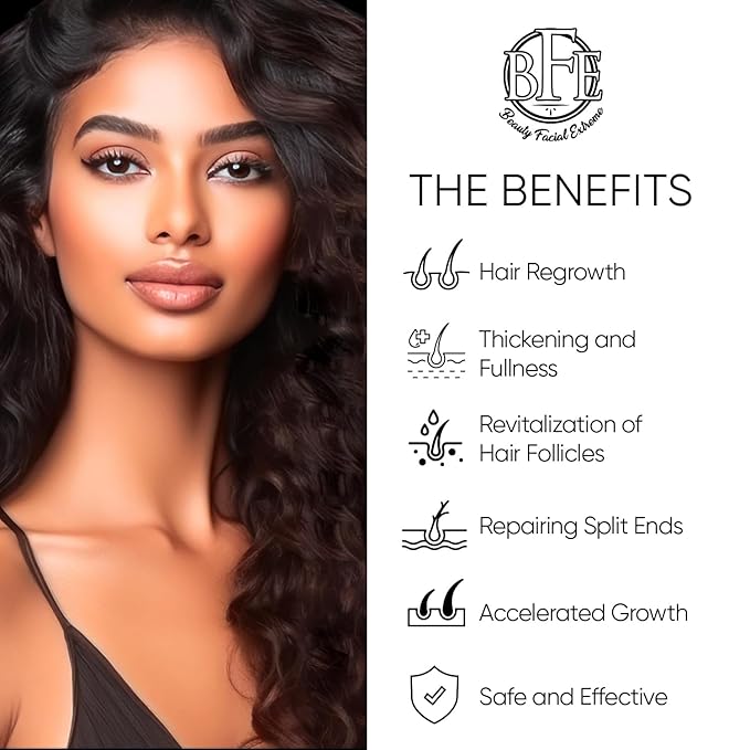 Hair Growth Serum- Maximum Strength DHT Blocker. Repairs & Stimulates New Follicle Hair Growth. Grow Stronger, Thicker, Fuller, Longer, Healthier Looking Hair. For Men & Women with No Side Effects.