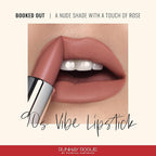 Runway Rogue 90s Vibe Lipstick, Moisturizing Matte Nude/Light-Rose Lipstick, ‘Booked Out’