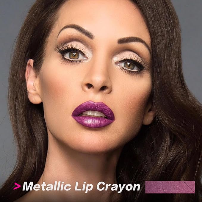 FOCALLURE Ultra Chic Lipstick,Rich Vitamin E Lip Crayon,Lightweight Color without Drying or Fading,Long Lasting Lips Makeup,#23 Pansy Purple