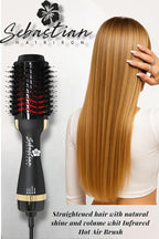 Infrared Professional Hot Air Brush-Premium Salon Quality – Lightweight & Powerful – Sebastian Hair Iron