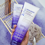 GIOVANNI 2chic Ultra-Repairing Shampoo & Conditioner Set - For Damaged, Over-Processed Hair, Helps Restore Hair's Natural Elasticity, Blackberry & Coconut Oil, Shea Butter, Color Safe - 8.5 oz Each