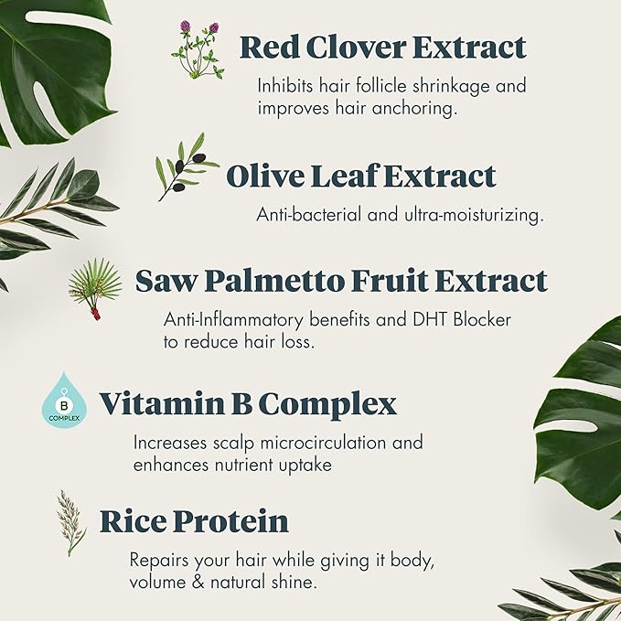 REVIV3 Procare 30 Day Trial Kit - 3-Part System for Fine and Thinning Hair - Sulfate and Paraben Free - Leave-In Hair Treatment Shampoo and Conditioner - Thinning Hair Treatment for Men and Women