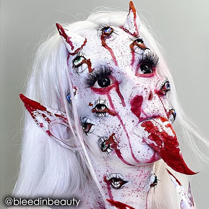 Mehron Makeup Paradise Makeup AQ Pro Size | Stage & Screen Performance, Face & Body Painting, Beauty, Cosplay, and Halloween | Water Activated Face Paint, Body Paint 1.4 oz (40 g) – White