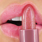 Winky Lux Pink Opal Glimmer Balm – Nourishing pH Lip Balm with Color Changing Pink Tint with Shimmer, Hydrating Ceramides Soften Lips, Raspberry Vanilla Scent