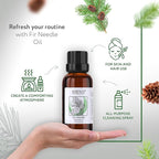 HBNO Fir Needle Essential Oil - 1 oz (30ml) Travel Size - Natural Fir Needle Oil - Perfect for Cleaning, Aromatherapy, DIY, Soap & Diffuser