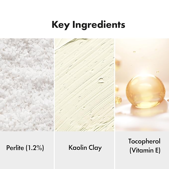 APOTHE Baku-Kaol Brightening Scrub Cleanser with Perlite, Kaolin & Bakuchiol – Gentle Exfoliating Face Wash for Radiant Skin, 3.38 fl oz (100 mL)