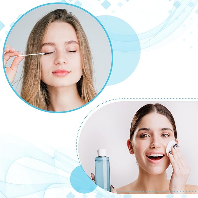 200 Pieces Hotel Vanity Kit Individually Wrapped Hotel Amenities Disposable Travel Size Hotels Hospitality Supplies, Each Includes 2 Cotton Pads 4 Cotton Swabs Nail File for Motels Makeup Toiletries