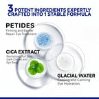 Peptide Cooling Under Eye Patches, Soothing Eye Patches Instant Reduces Dark Circles and Puffiness, Calming Under Eye Mask with Glacial Water for Bags Treatment, 60 Pairs