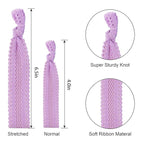 79STYLE 50pcs Elastic Hair Ties No Crease Ouchless Cute Print Ribbon Ponytail Holders Braid Soft Fabric Yoga Twist Cute Hair Ties Hair Accessories Hand Knotted Fold Over Solid Colors (50