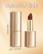 Velvet Matte Lipstick, Nude Brown High Pigmented Lip Tint Stain, Waterproof Long Lasting Cream Lip Gloss, Non-Stick Cup Smooth Tinted Lip Balm, Thanksgiving Lip Professional Makeup Gift for Women-01