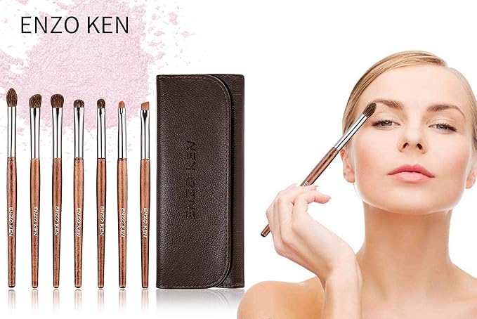 Natural Pony Hair Eye Shadow Brush Set, Small Eyeshadow Brushes Set, Eye Makeup Brushes Set Professional, Small Nose Contour Brush, Angled Eyeshadow Brush, Eyeshadow Blending Brushes