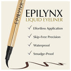 Liquid Eyeliner - Hypoallergenic Eyeliner with Fine Brush Tip, Long-Lasting Waterproof Eye Liner - Cruelty-Free, Vegan, Hypoallergenic, Gluten-Free, Smooth Application Liquid Eye Liner, Brown 2mL